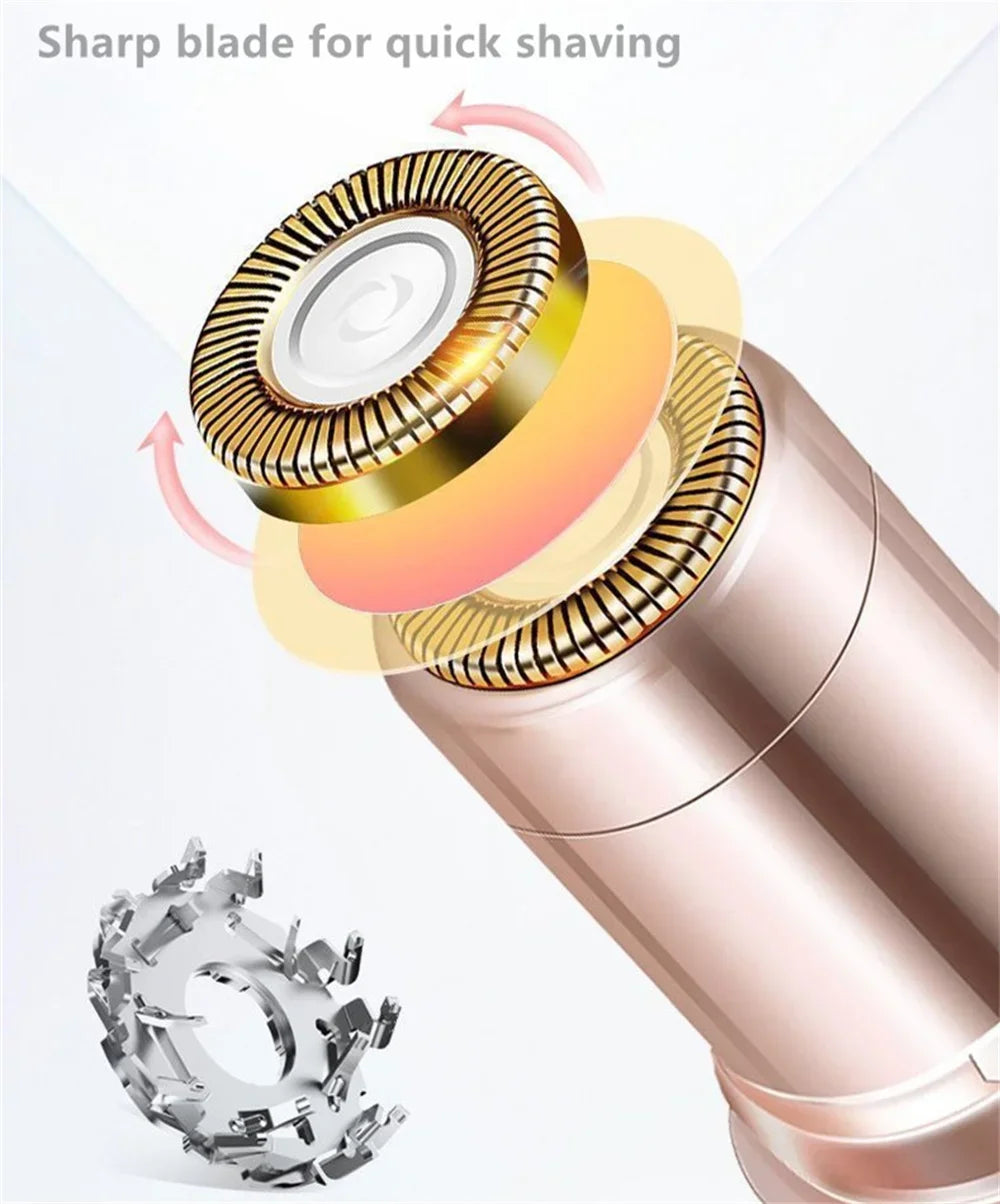 Facial Hair Removal Device for Women -Battery-Powered
