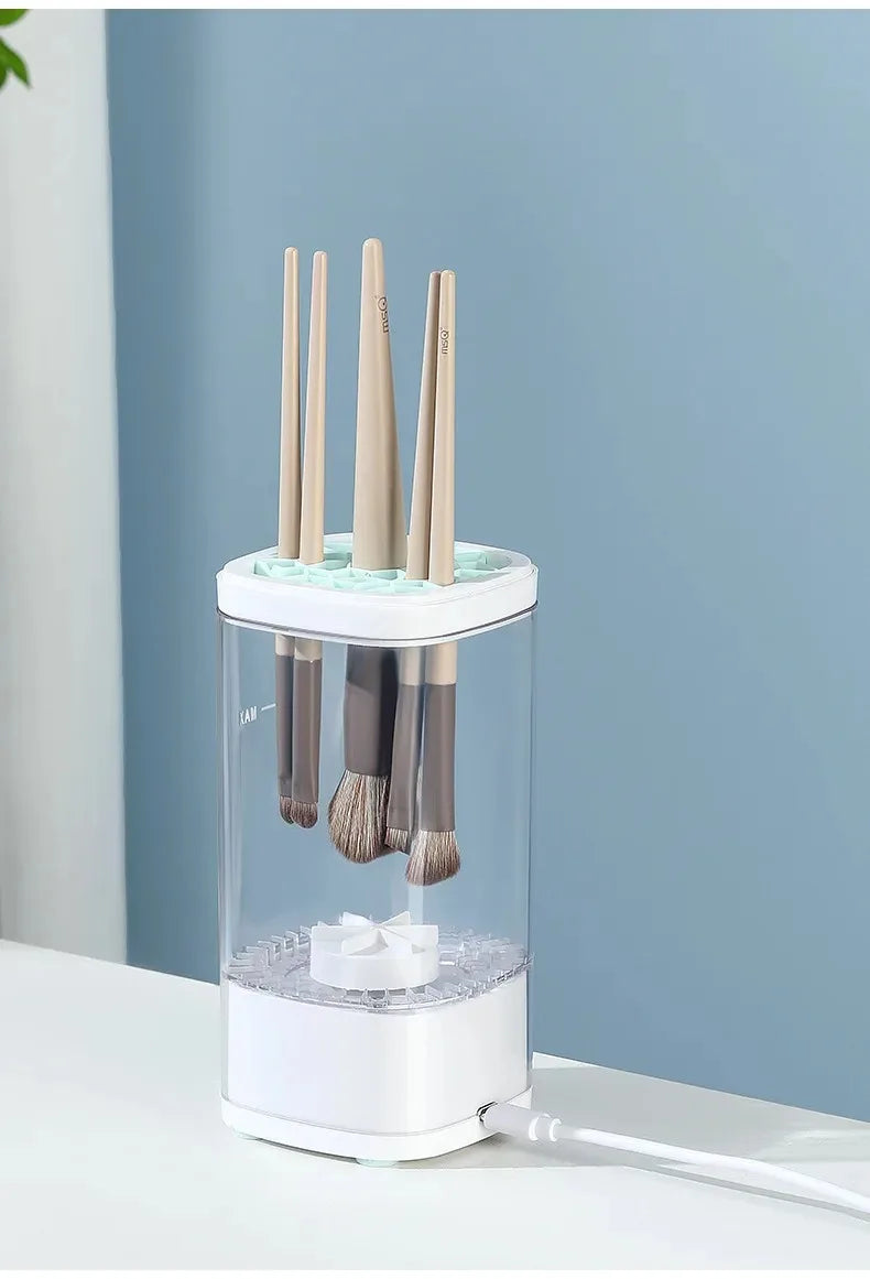 Automatic Makeup Brush Cleaner Machine – Deep Clean & Fast Dry in Seconds | USB Electric Beauty Brush Washer