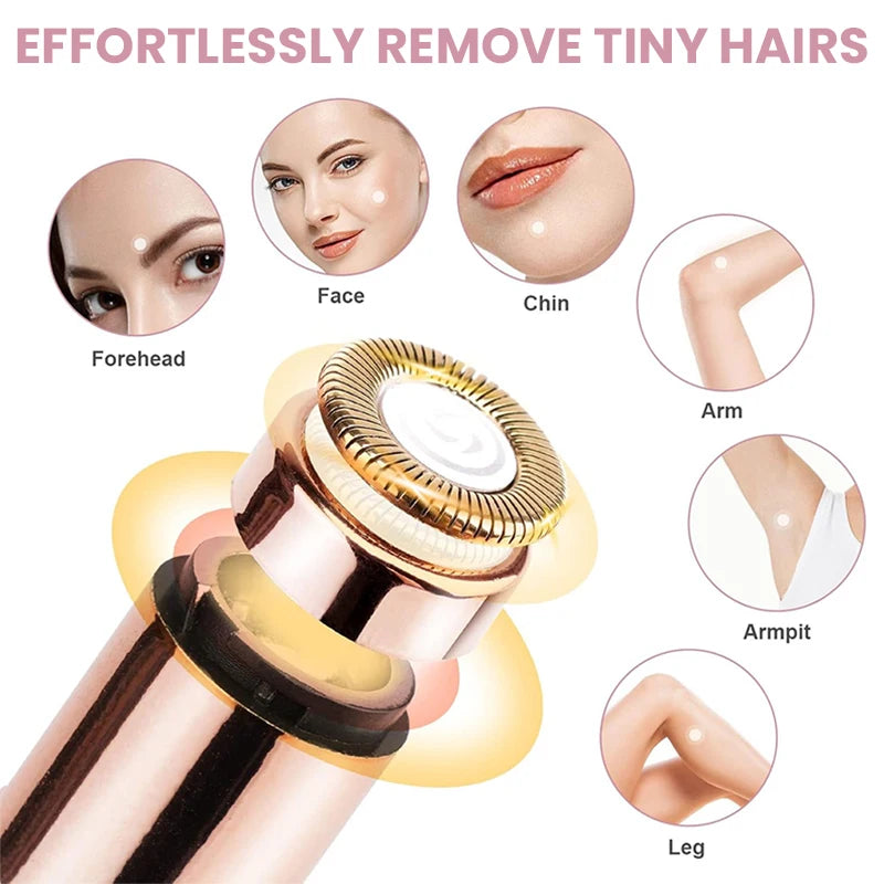 Facial Hair Removal Device for Women -Battery-Powered
