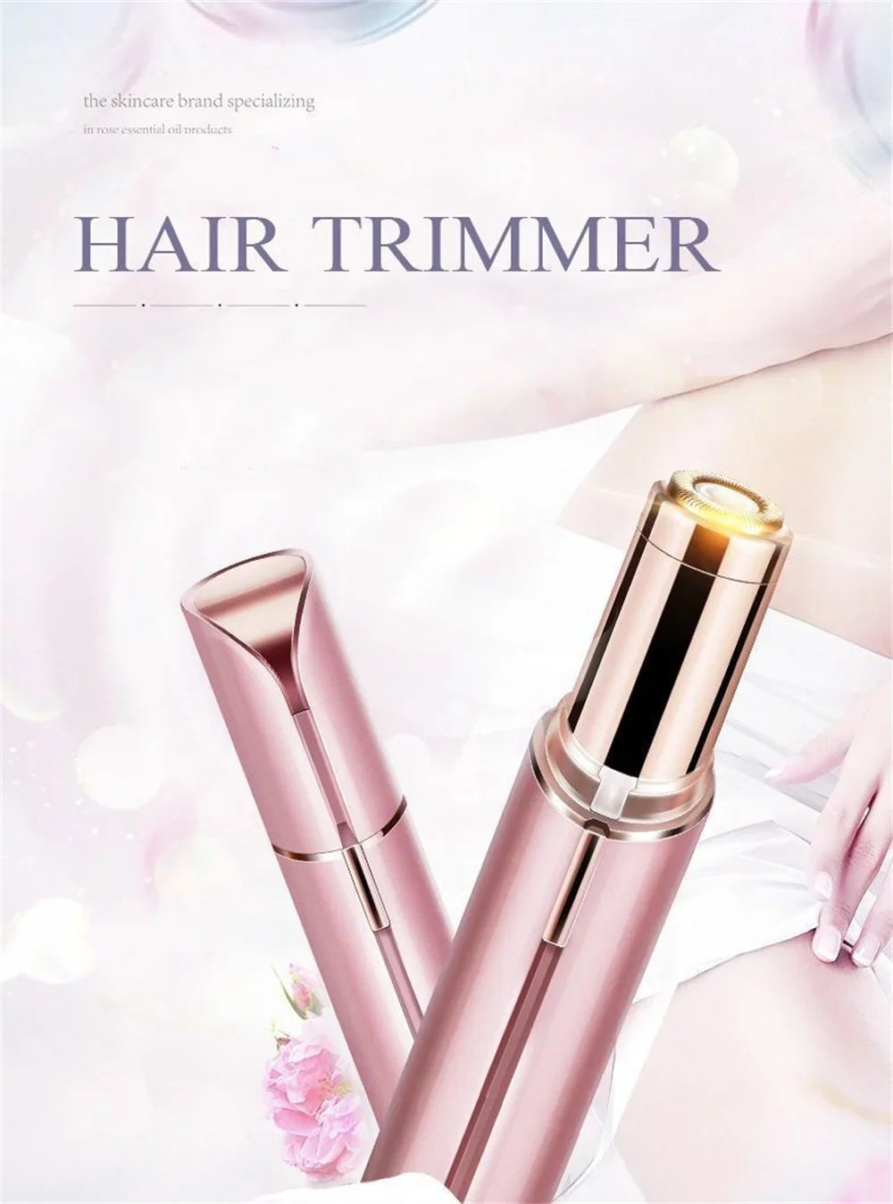 Facial Hair Removal Device for Women -Battery-Powered