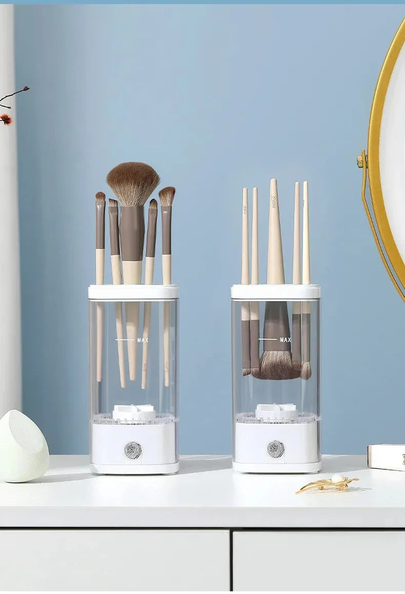 Automatic Makeup Brush Cleaner Machine – Deep Clean & Fast Dry in Seconds | USB Electric Beauty Brush Washer