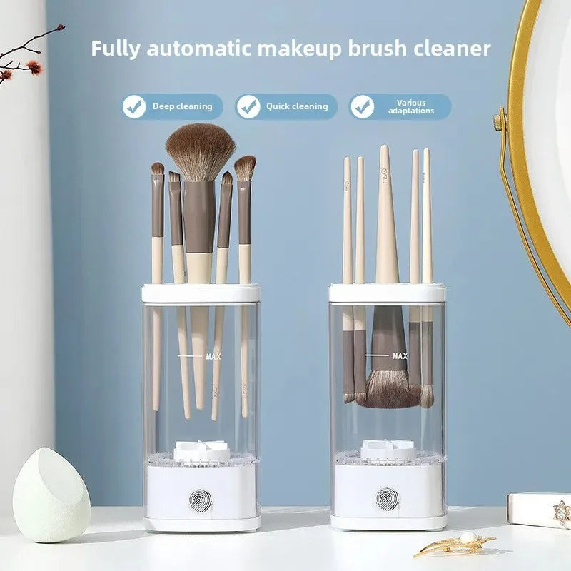 Automatic Makeup Brush Cleaner Machine – Deep Clean & Fast Dry in Seconds | USB Electric Beauty Brush Washer
